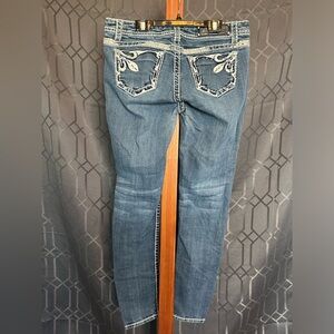 L.A Idol Blue Skinny Jeans Size 11